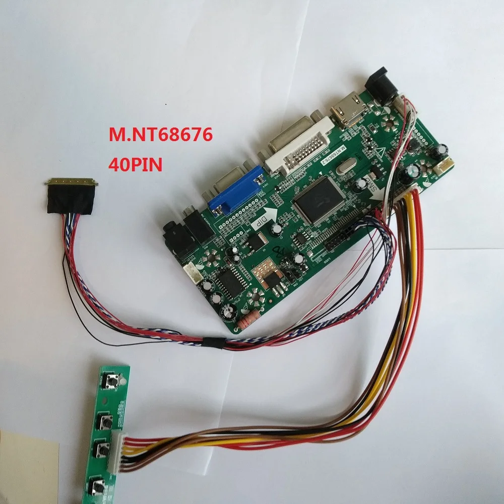 HDMI DIY светодиодный VGA набор для платы ЖК-контроллер для N156BGE-L11/L21 1366X768 Монитор 15," панель экрана M. NT68676 DVI