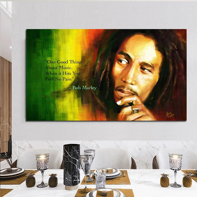 Wall Art Print Bob Marley Portrait