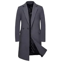 MUQGEW одежда мужской повседневный Тренч модное деловое длинное приталенное пальто куртка Верхняя одежда jaqueta masculino