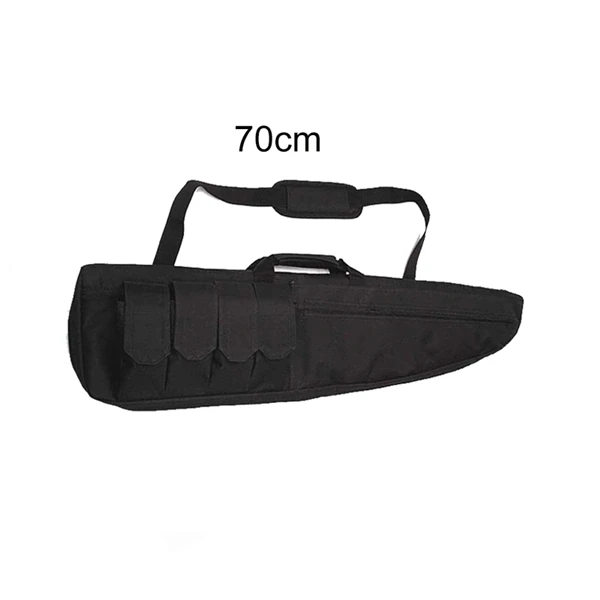 Black 70cm Airsoft тактический Чехол для оружия 70 см 100 см 120 см Водонепроницаемая армейская Военная снайперская сумка на плечо рюкзак для переноски охотничьей винтовки - Цвет: Black 70cm