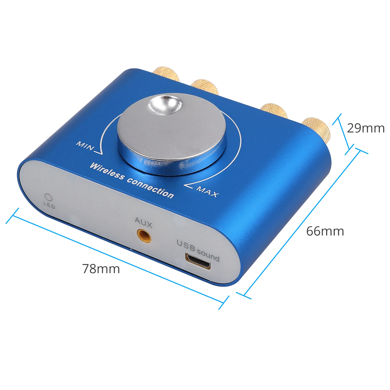Neoteck 50W*2 HiFi Bluetooth Amplifier D Audio Stereo Amp With Volume Control USB AUX 3.5mm stereo Input Amplifier For Home