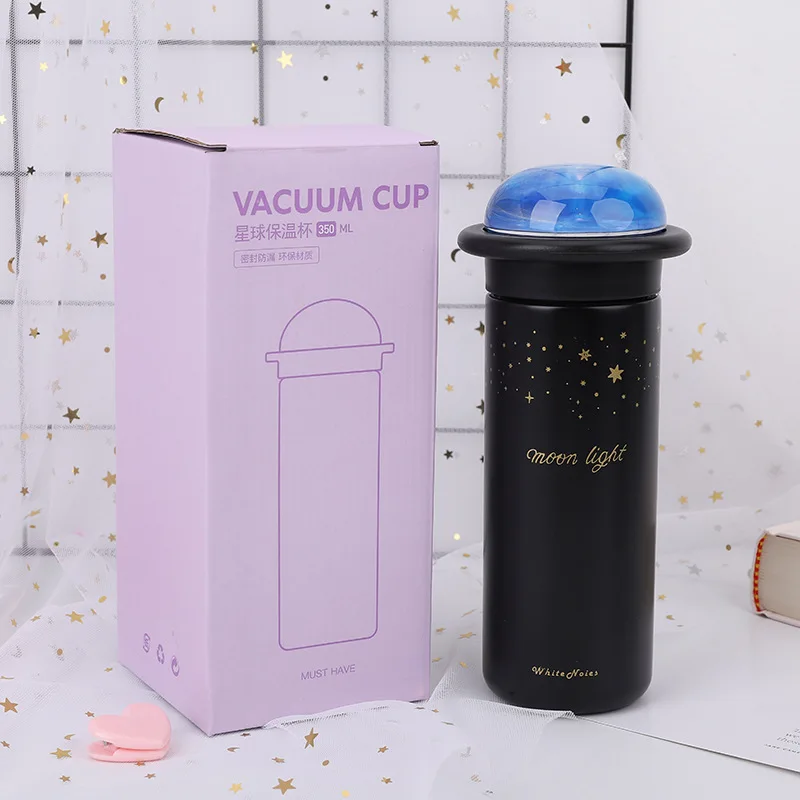 Creative Moonwalk Planet Thermos Cup 304 Stainless Steel Sealed Leakproof Student Water Cup Boutiques Gift Vacuum Flask