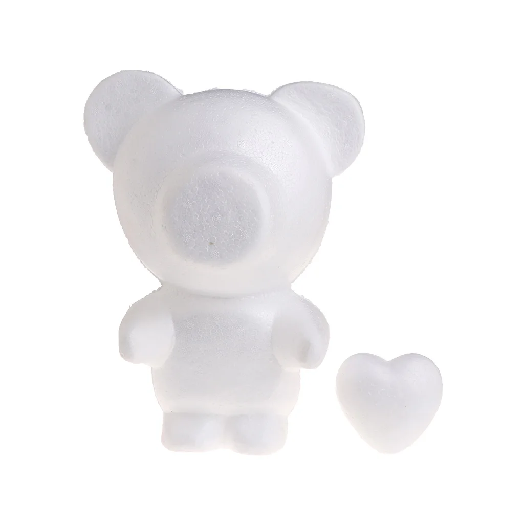

Modeling Heart Bear White Polystyrene Foam Balls Styrofoam Crafts For DIY Christmas Gifts Wedding Party Supplies Decoration