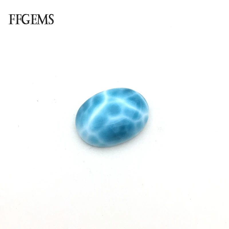 

Natural Blue Larimar Loose Gemstone Oval 12*16mm Dominican Fine Jewelry Mounting For Women Wedding Party Gift
