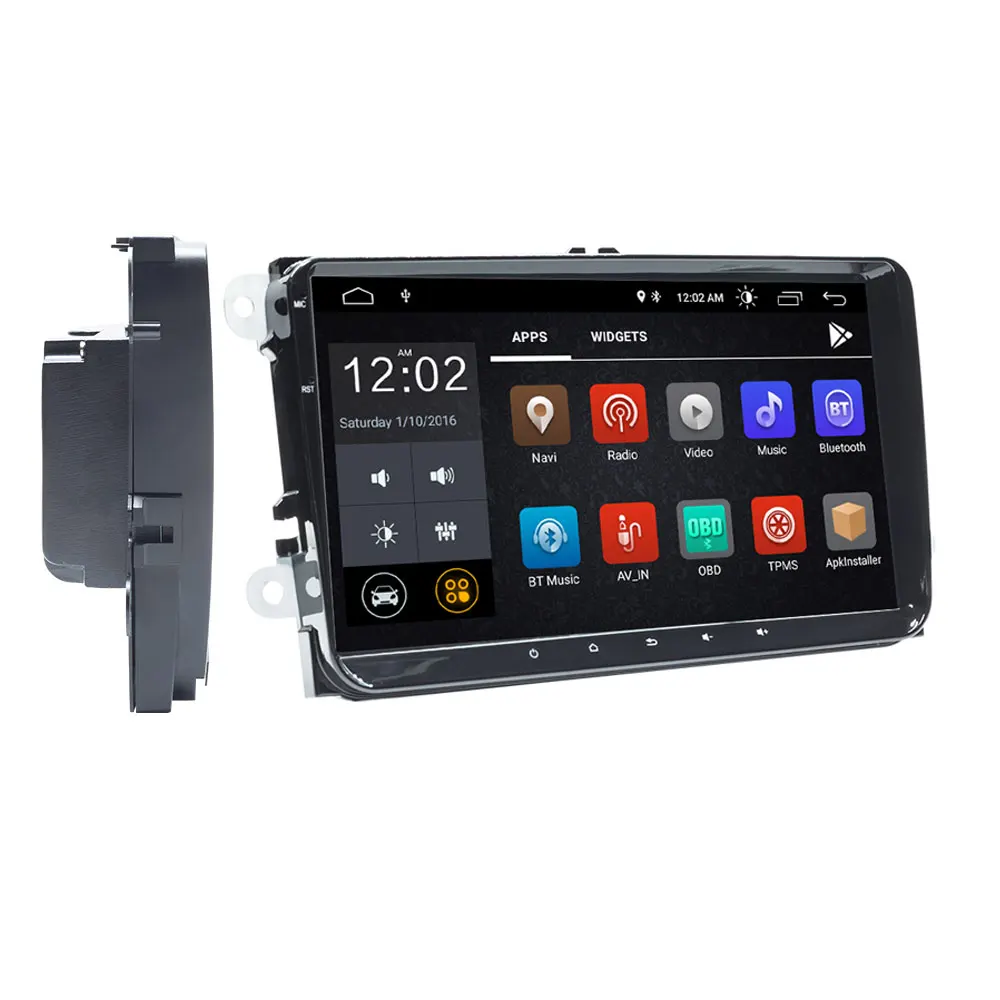 2 Din Android 9 Автомобильный мультимедийный gps навигатор для Amarok волксаген VW Passat B6 golf 56 Skoda Octavia 2 Superb 2 Seat Leon радио - Цвет: Full Screen2GB 16ROM