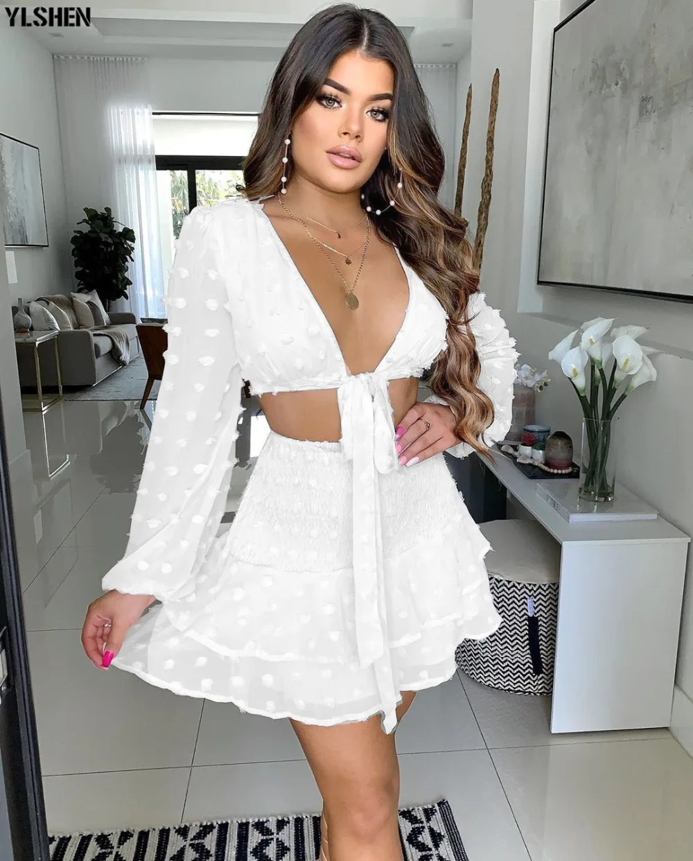 African Dresses for Women Dashiki Mesh Skirt Set African Clothes Bazin Robe Africaine Femme Elegant Ankara Dress Africa Clothing 03