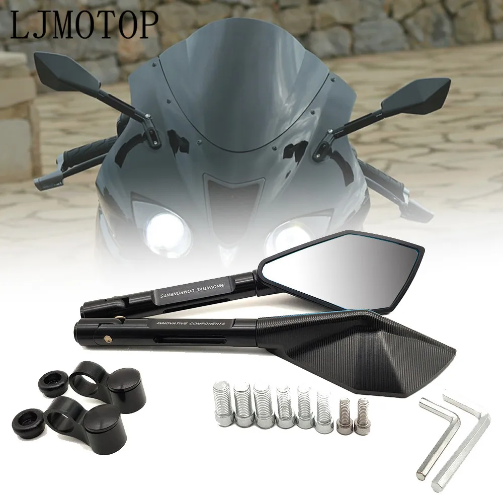 Motorcycle Mirrors Moto Side Rearview MirrorsCNC aluminum For YAMAHA YZF R3 YBR 125 R15 XT660/X/R/Z TMAX 500/530 | Автомобили и