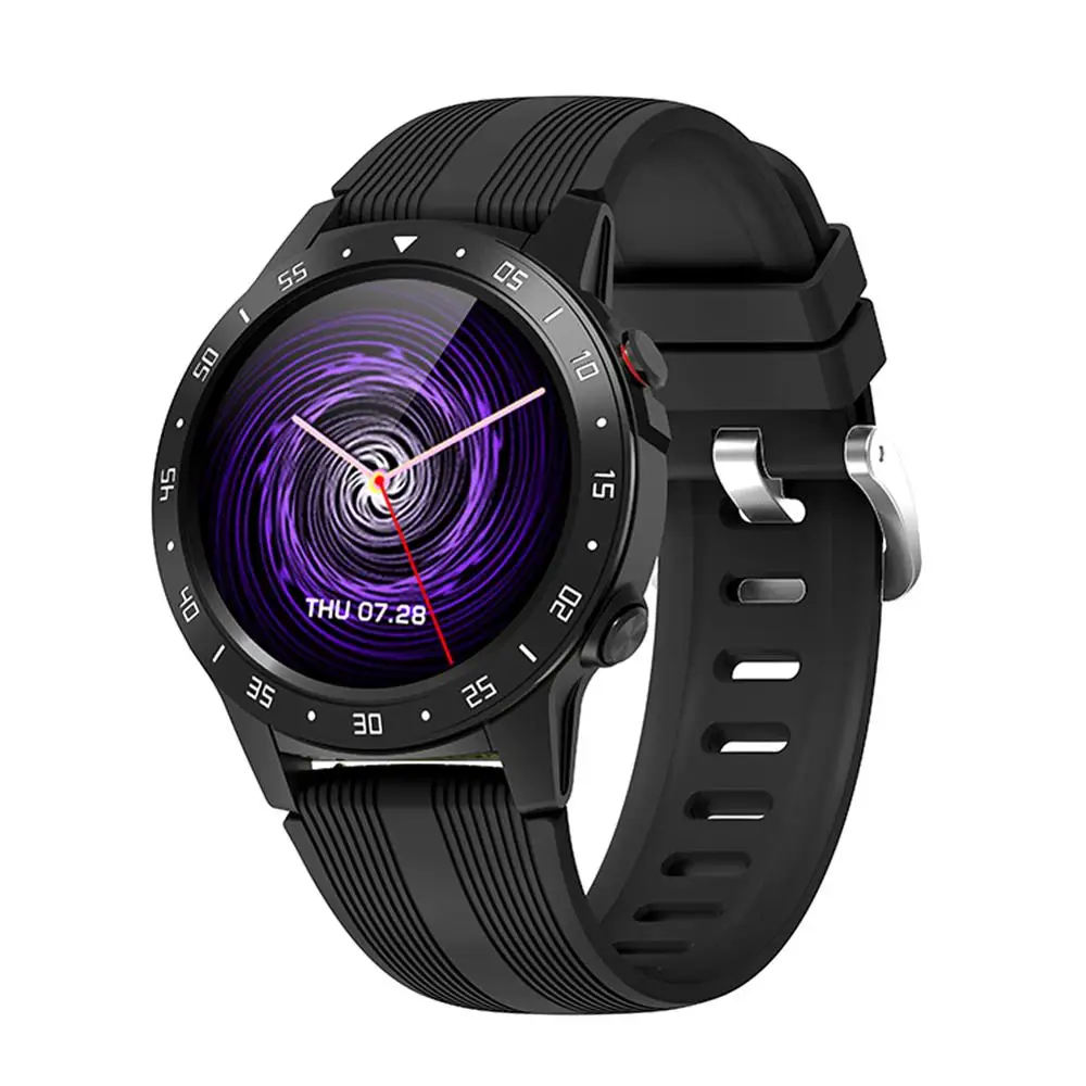 M5 Смарт часы водонепроницаемые носимые Bluetooth телефонный звонок gps 1,3 дюймов Smartwatch телефон для мужчин и женщин монитор сердечного ритма часы - Цвет: Black