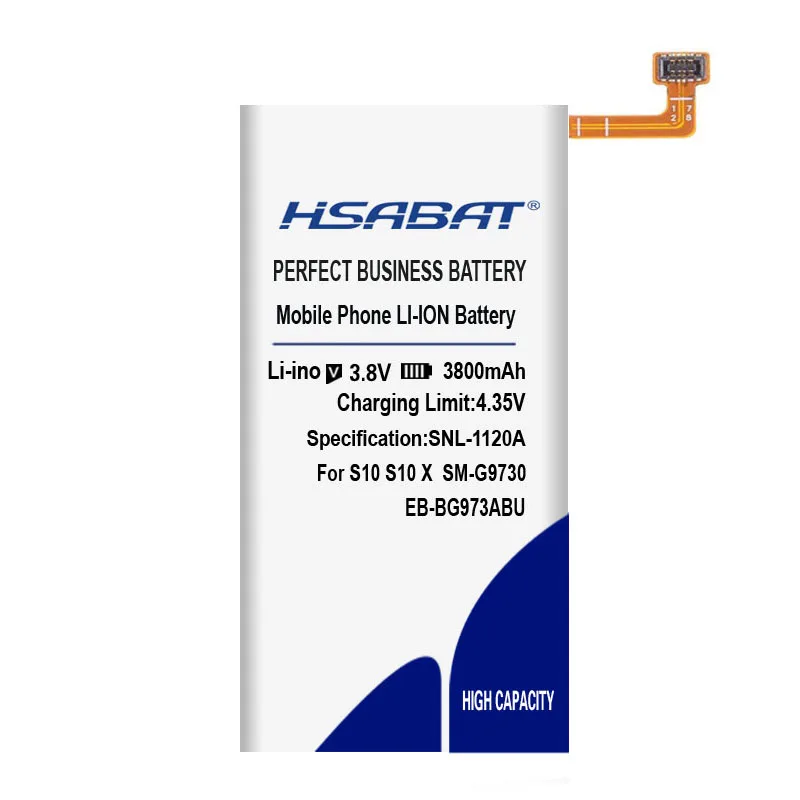 HSABAT 3800 мА/ч, EB-BG973ABU Батарея для samsung GALAXY S10 S10 X S10X SM-G9730 G9730