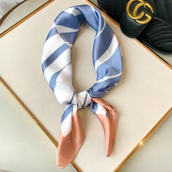 

Fashion Spring Autumn New Silk Kerchief Women Printing Multi-Function Neckerchief Sun Protection Shawl Bag Scarf Lady scarves