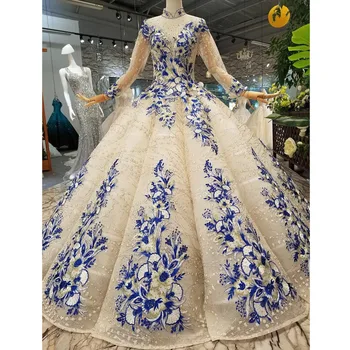 شراءفستان نسائي إسلامي ملون فاخر BGW 21524ht مناسب برقبة عالية وأكمام طويلة مفتوح وفتحة خلفية فستان ذات شكل منحنى عالي الجودة