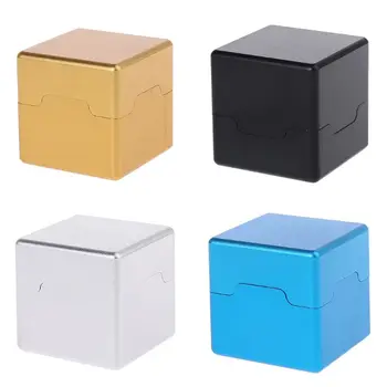 

Pocket Billiard Cue Chalk Holder Aluminum Portable Mini Cue Tips Chalk Pool Chalks Carrier Case Box
