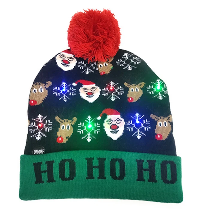 Горячая Рождественская женская вязаная шапка зимняя теплая шапочка шапки с шариком для девушек для улицы MVI-ing