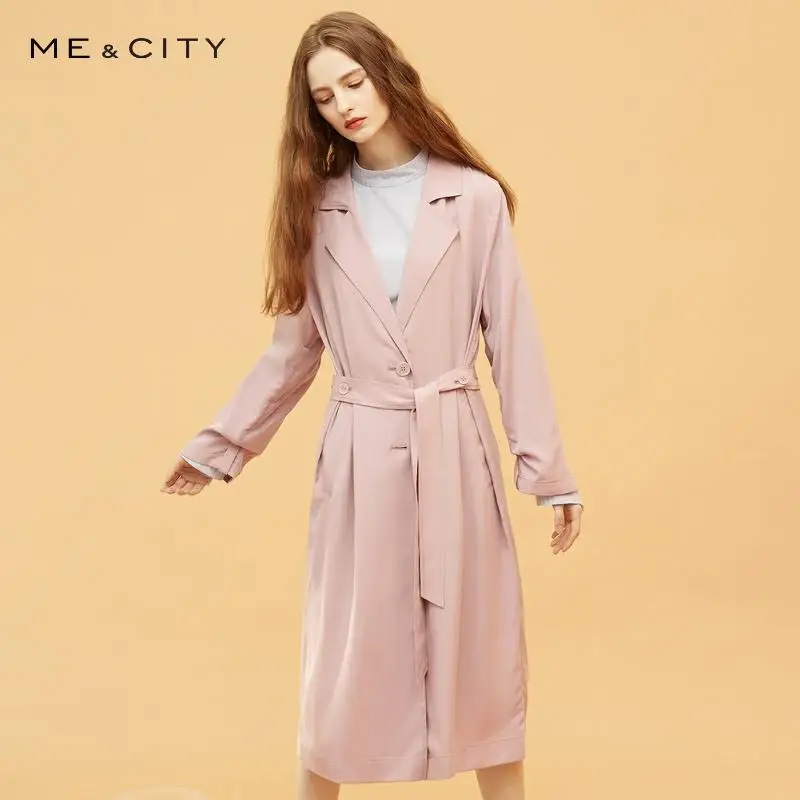 

Me&city 2019 Jacket Female Spring Trend Casual Wild Simple Student Urban Office Straight Elegant Windbreaker