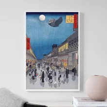 Yubaba Летающий японский стиль холщовый постер с кинематографическим принтом Художественная печать настенные картины для гостиной без рамки