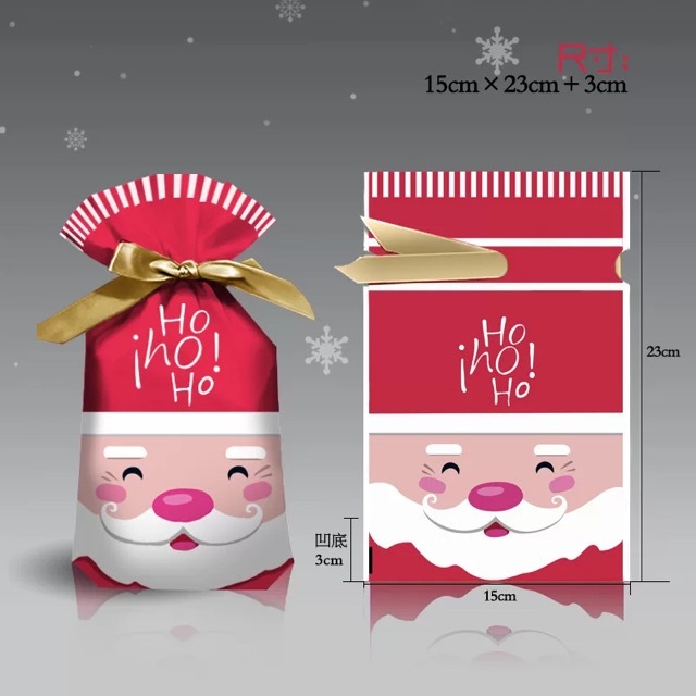 Christmas Gift Bag 2022 New Year Gift Box Candy Biscuit Bag Decoration Christmas Gift Bag Children Birthday Party Navidad