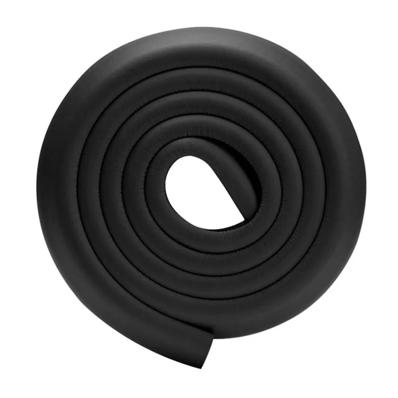 black 20mm 2 м защитный уголок для Детей Протектор Детские протекторы для мебели угловая Защита детская защитная накладка на углы ленты - Цвет: black 20mm