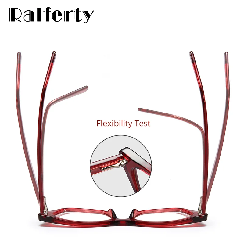 Ralferty TR90, женские очки, прозрачные, кошачий глаз, очки, оправа для очков для женщин, CP Pin Insert, без диоптрий, близорукость, F93349