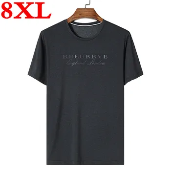 

2020 new big size 8XL 7XL 6XL T-shirts Men's high quality Short Sleeve Quick dry Workout Bodybuilding Fitness Tops T shirt