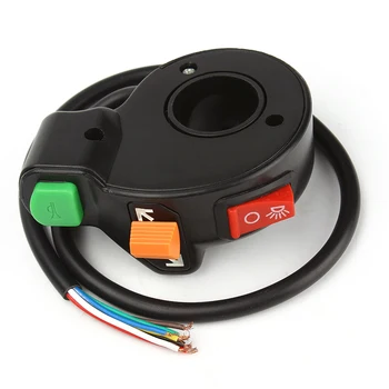 

Universal Auto Motorcycle Scooter Dirt ATV Handlebar Switch 3 in 1 Headlights/Turn Signal Lights/Horn ON-OFF Switch