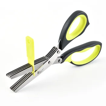 

Stainless Steel 5 Layer Onion Kitchen Scissors Cutter Knife Board Kitchen Vegetable Knives Meat Potato Cheese Meat Cut Scissors