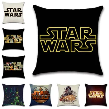 

Cartoon wars letter Movie star mark Cushion Cover decorative Home sofa chair car seat friend bedroom office kids gift pillowcase