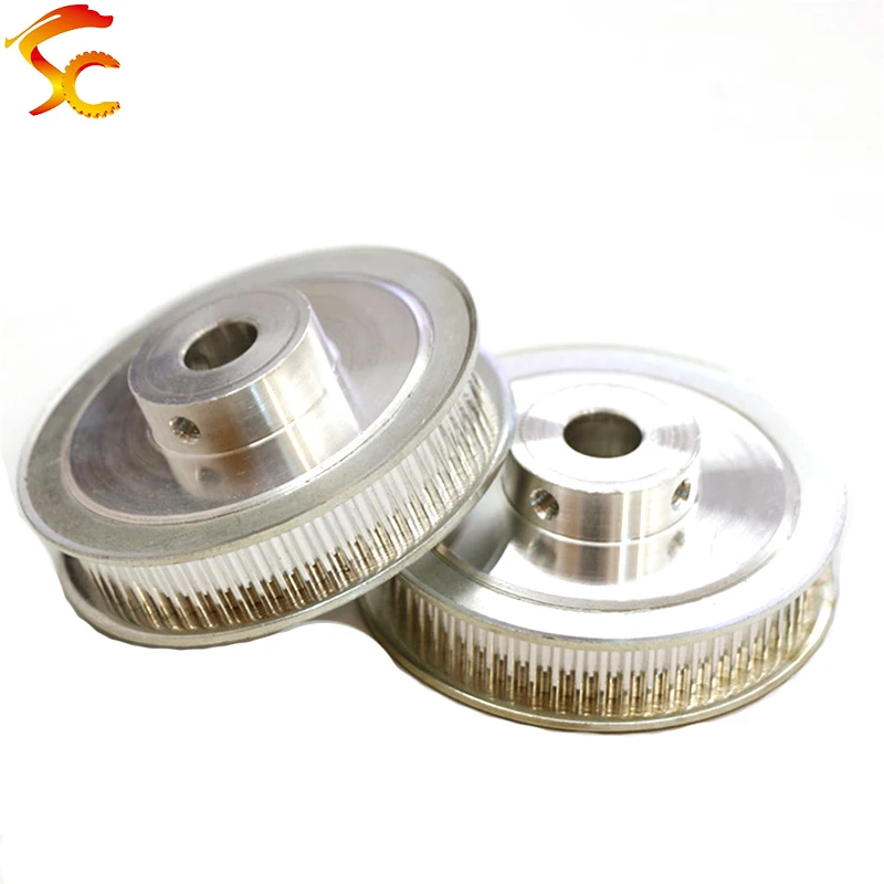 

2PCS 3M 60 Teeth 10mm Inner Bore fit for belt width 10mm Aluminum Alloy Synchronous Belt Pulley Pitch=3mm HTD 3M 60teeth