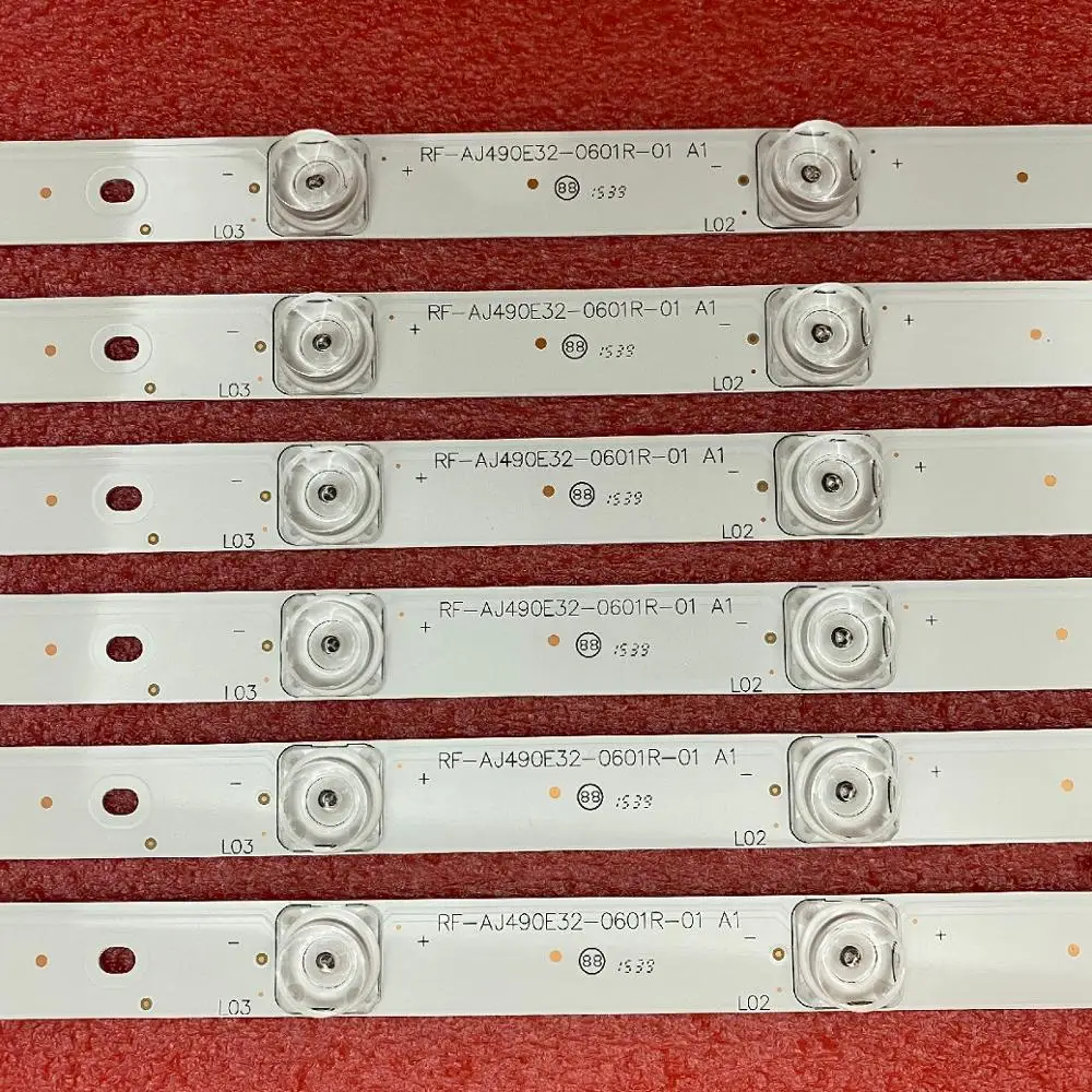 HASGTFM Bande de rétro éclairage LED (12), RF AJ550E30 0601R 05 RF AJ550E30  0601L 05 for Sharp HWV55162Y LC 55CUF8472ES 55CUG8462K 55CUG8461KS