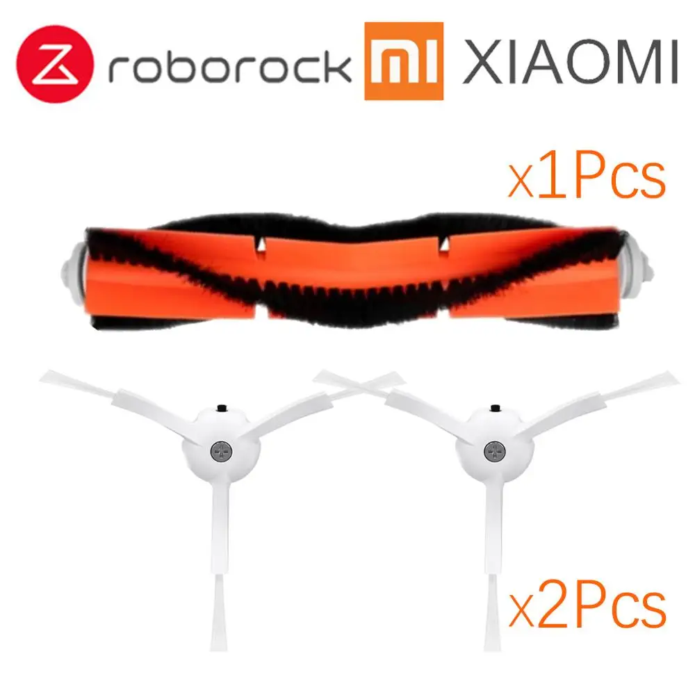 3PCS Подходит для Xiaomi Roborock Robot S50 S51 E35 Запчасти для пылесоса наборы швабры влажный фильтр боковая щетка рулон щетки - Цвет: 3PCS