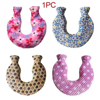 

1400ml Portable Neck Washable Coral Fleece Warm Protective Hot Water Bag Cover Hand Feet U Shaped Removable Explosion Proof