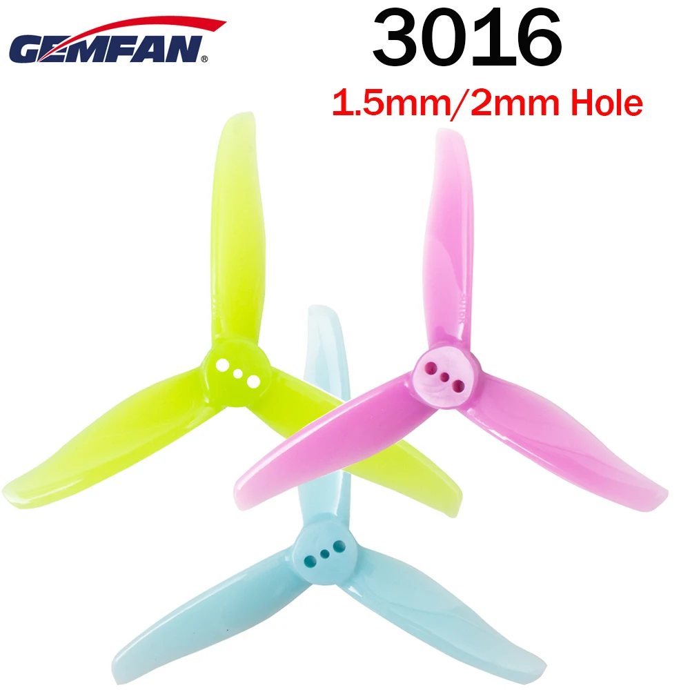 6 пар/12 пар пропеллеры Gemfan 3016 1 5 м 2 мм 3 дюйма лезвия CW CCW FPV мини для дюймового