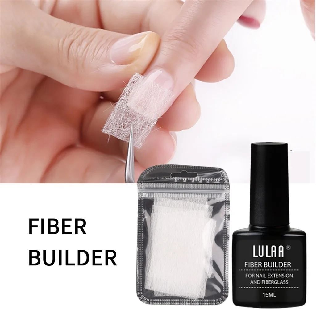 10/20 pcs Fiberglass With Fiber Builder Gel Nail Polish Set Quike Poly Gel Vernis Semi Permanant UV Lamp Manicure Set#YH1