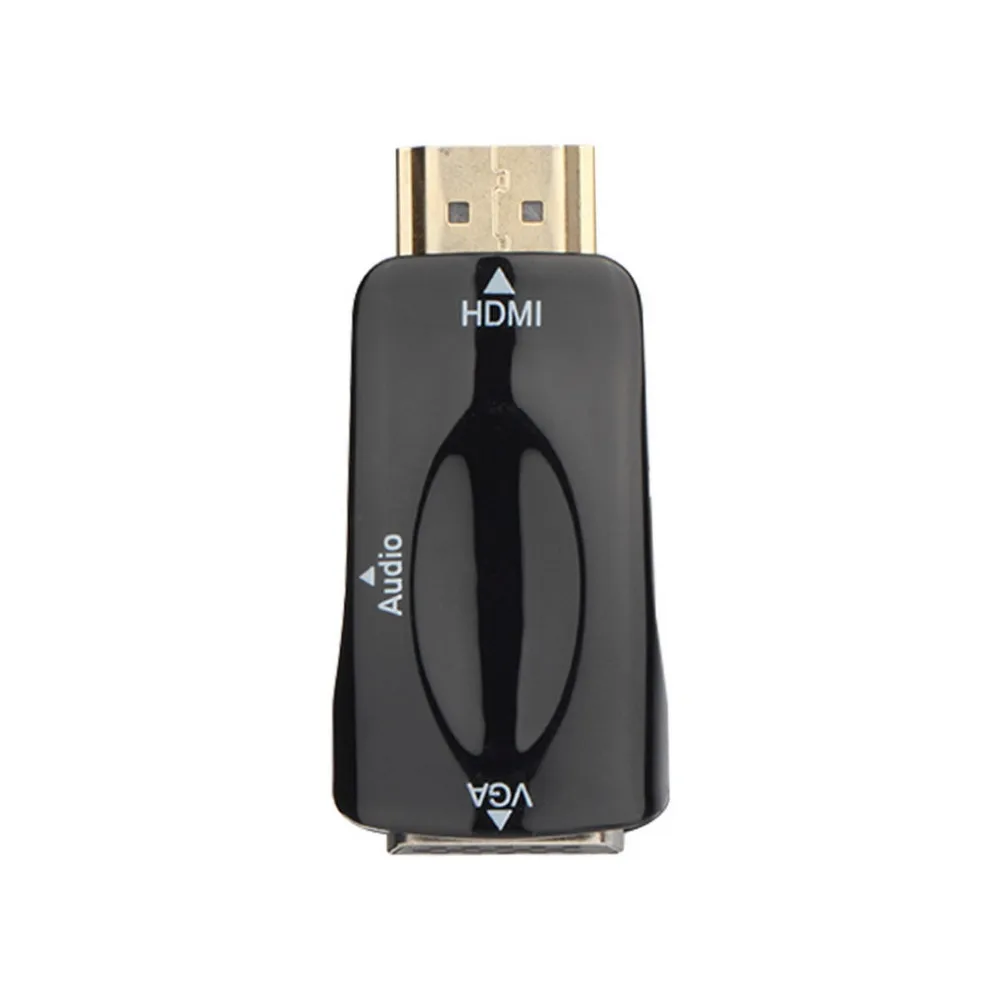 HDMI мужчин и женщин VGA конвертер коробка адаптер с аудио кабель для ПК HDTV+ 3,5 мм AV аудио кабель для ПК черный белый