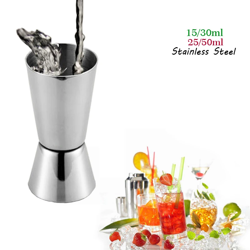 Stainless Steel Cocktail Shaker Bar Tool With Strainer Pourer Spouts Mixing Spoon Channle Knife Ice Tongs Measuring Cup