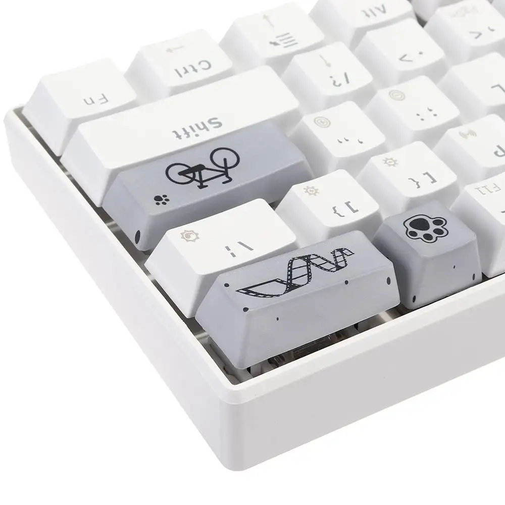 Двусторонний OEM профиль Dyesub PBT серая кошечка с космической панелью 6 25u новинка