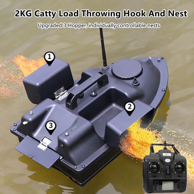 Professional 500M 16 GPS Position Constant Speed Cruise RC Fishing Boat 2KG Load 6Hour 3Hopper GPS Smart High Speed RC Bait Boat 5 Professional 500M 16 GPS Position Constant Speed Cruise RC Fishing Boat 2KG Load 6Hour 3Hopper GPS Smart High Speed RC Bait Boat 5