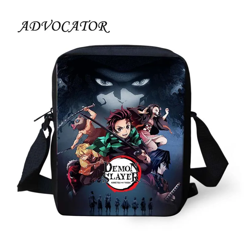 ADVOCATOR сумка-мессенджер для подростков, детские сумки через плечо, Demon Slayer, женская сумка на плечо, Bandolera Hombre - Color: as picture