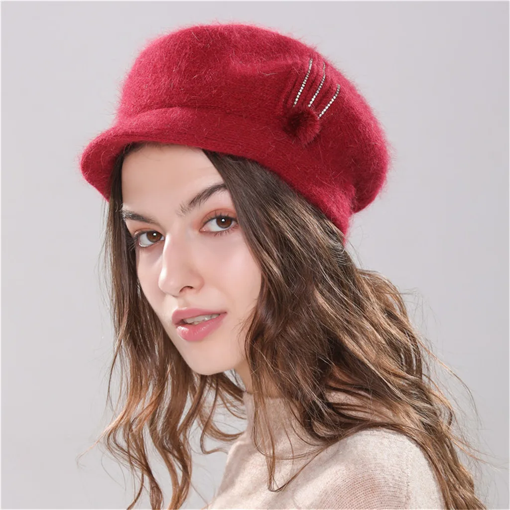 Новая модная Вязаная Шерстяная Шапка Повседневное женские зимние шапки для девочек теплая Крючком Зимняя шерстяная одежда Вязаные Лыжные детская Шапка-бини сапоги высотой выше колена шапки Y909