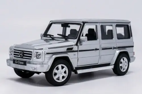 Welly 1:24 Benz g-класс G55 G500 литая модель автомобиля в коробке - Цвет: Серебристый