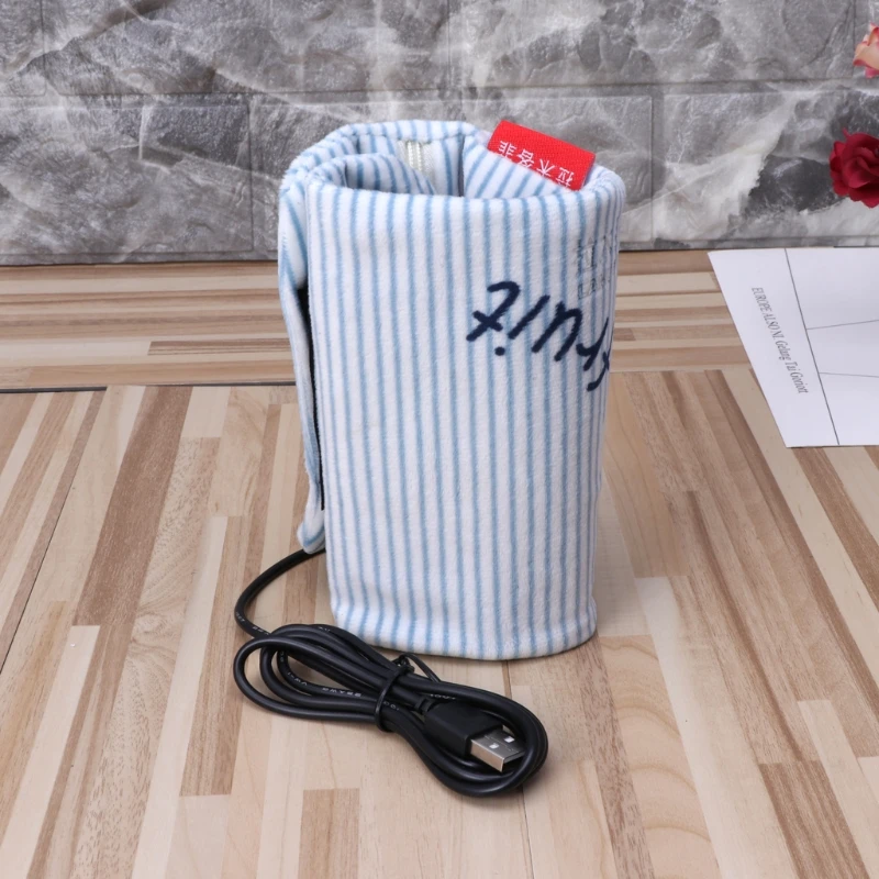 USB Milk Water Warmer Insulated Bag Baby Nursing Bottle Bag Heat Freshness Preserved Feeding Bottle Tote Bag for Travel Stroller