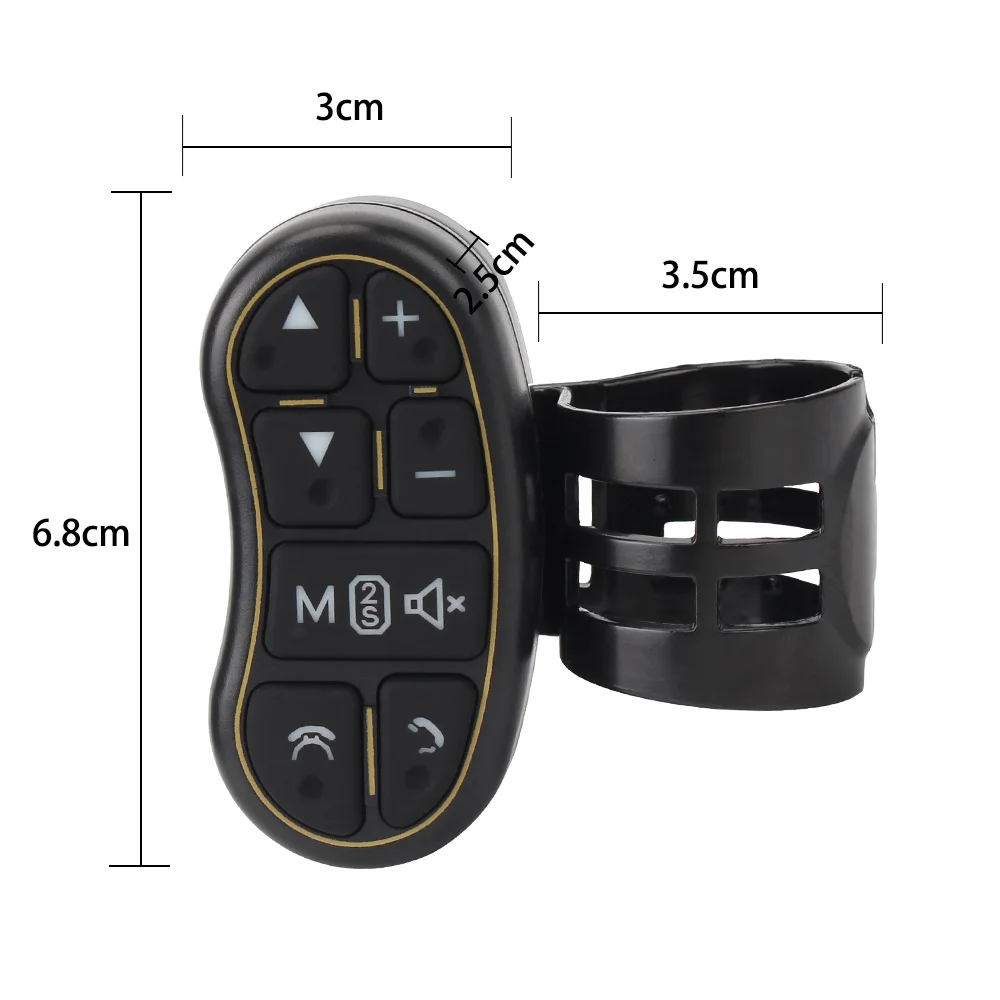Telecomando Wireless per DVD di navigazione per auto pulsante di controllo dello sterzo del Controller del volante universale applicabile