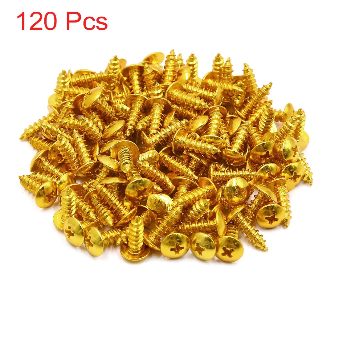 X Autohaux 30Pcs/50Pcs/120Pcs Universele Rode Motorfiets Cross Head Zelftappende Bouten Schroeven Moer ronde Kop 5Mm Draad Diameter