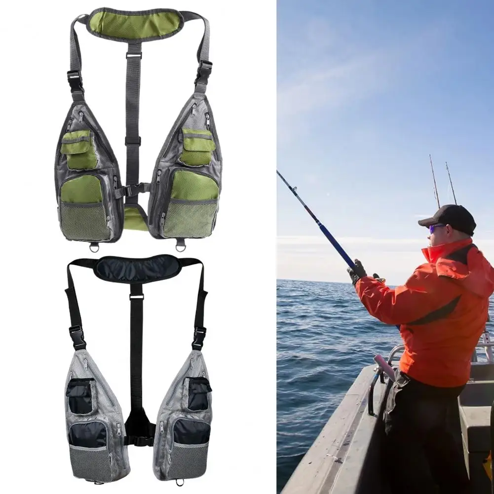 Angling Vest Ultra Lightweight Fly Fishing Vest with Pockets Breathable for  Unisex Multi Function Adjust Mesh Vest for Outdoor