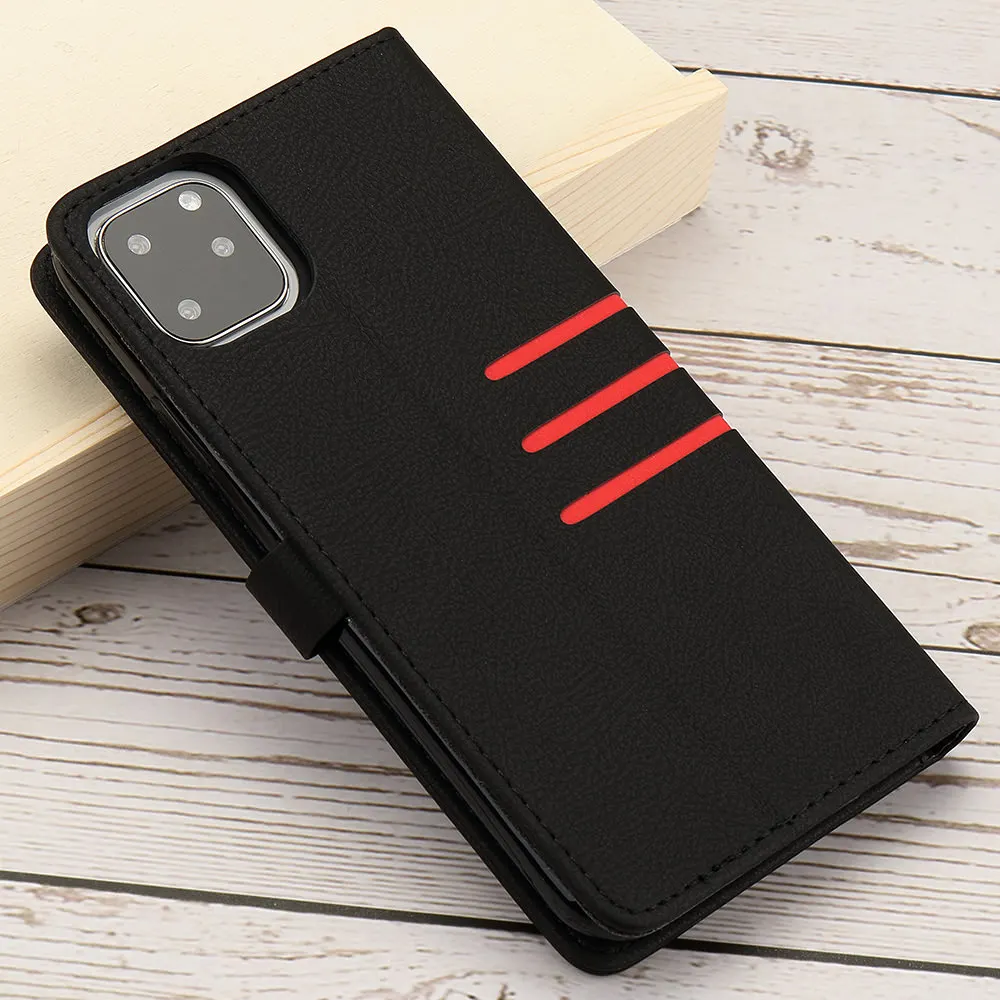 LAPOPNUT Wallet Case for Iphone 11 Pro Xs Max Xr X 7 8 Plus 6 6s 5 5s SE Slim Genuine Leather Flip Folio Cover Soft Card Holder