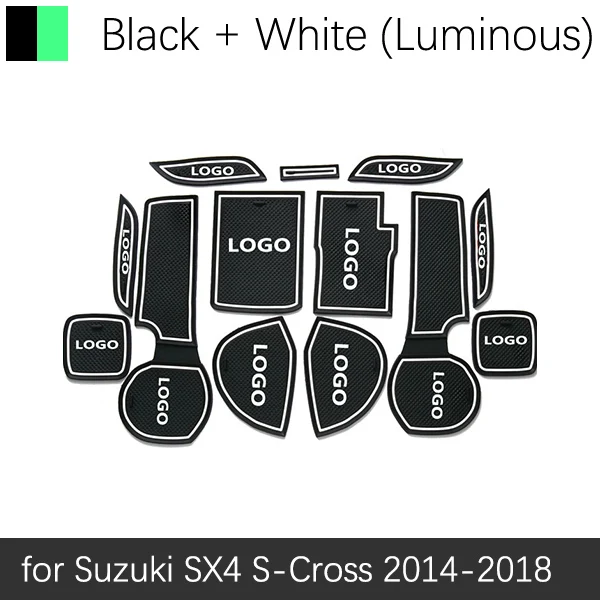 Противоскользящий коврик для Suzuki SX4 S-Cross аксессуары затворный слот подставка анти-грязный Салонные подложки автомобиля