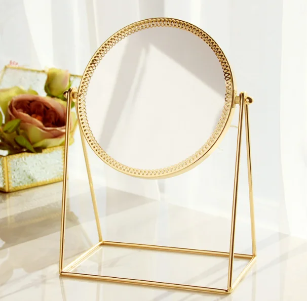 

New Single-sided Simple Desktop Decorative Mirror Fashion HD Vanity Mirror Personality Creative Small Makeup Mirror Q434