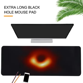 

Large Black Hole Mouse Pad Professional Optical Trackball PC Computer Notebook Mouse Pad For Computer Notebook Keyboard Desk Mat