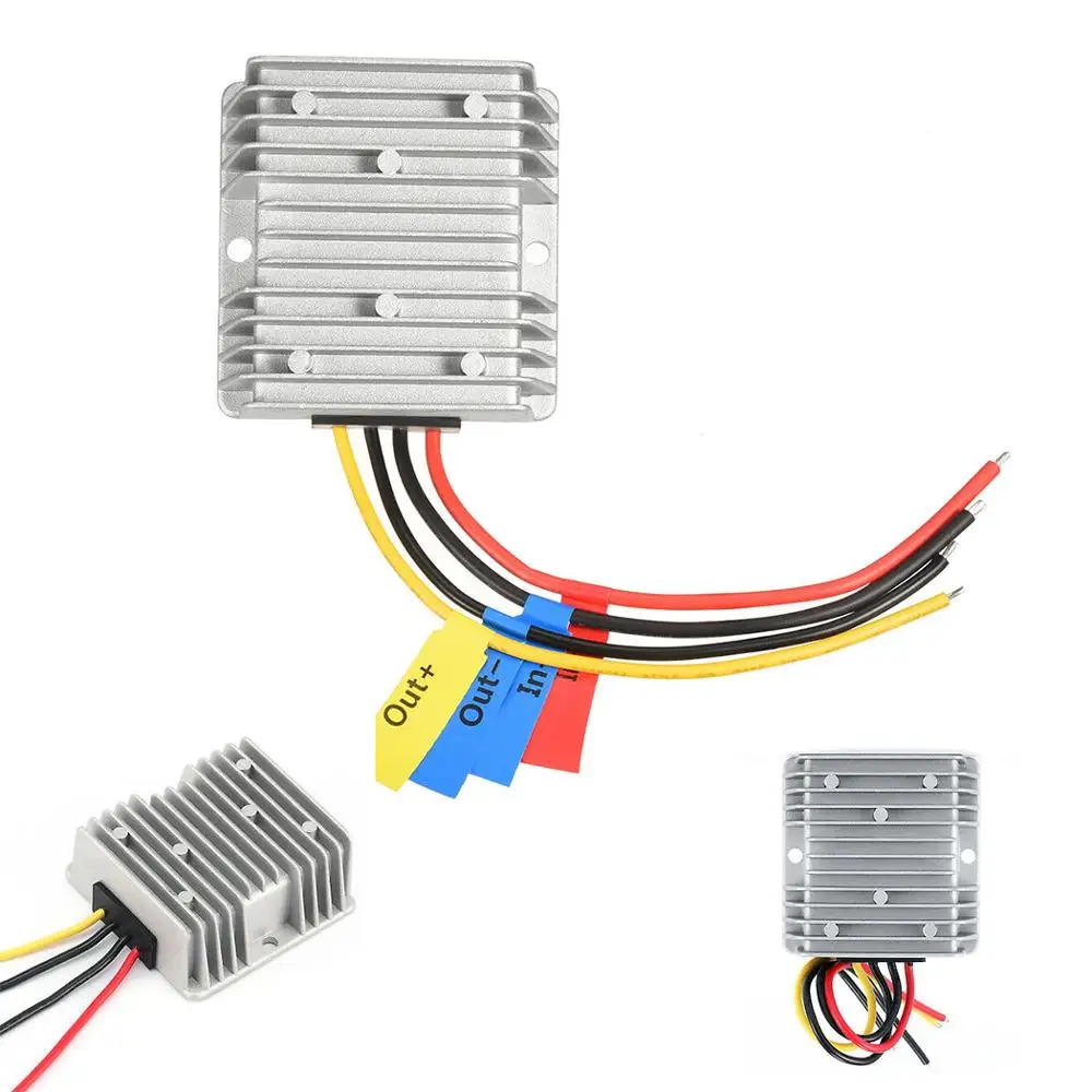 15A Step Down DC DC Converter 24 Volt to 12 Volt DC-DC Voltage Regulator for Cars Solar 25
