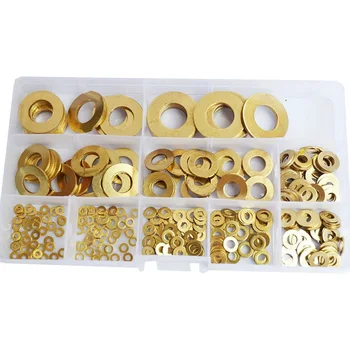 

Brass Flat Round Washer Countersunk Metric Plain Gasket for Screw Standard Tool Fastener Assortment Kit(325Pcs)