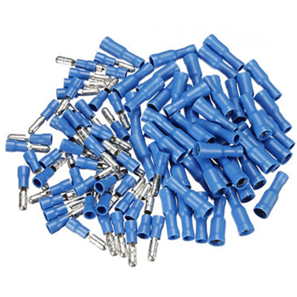

Female Male Butt Insulated Portable Wire Bullet Home Connection Professional Tool 100pcs Accessories Crimp Terminals